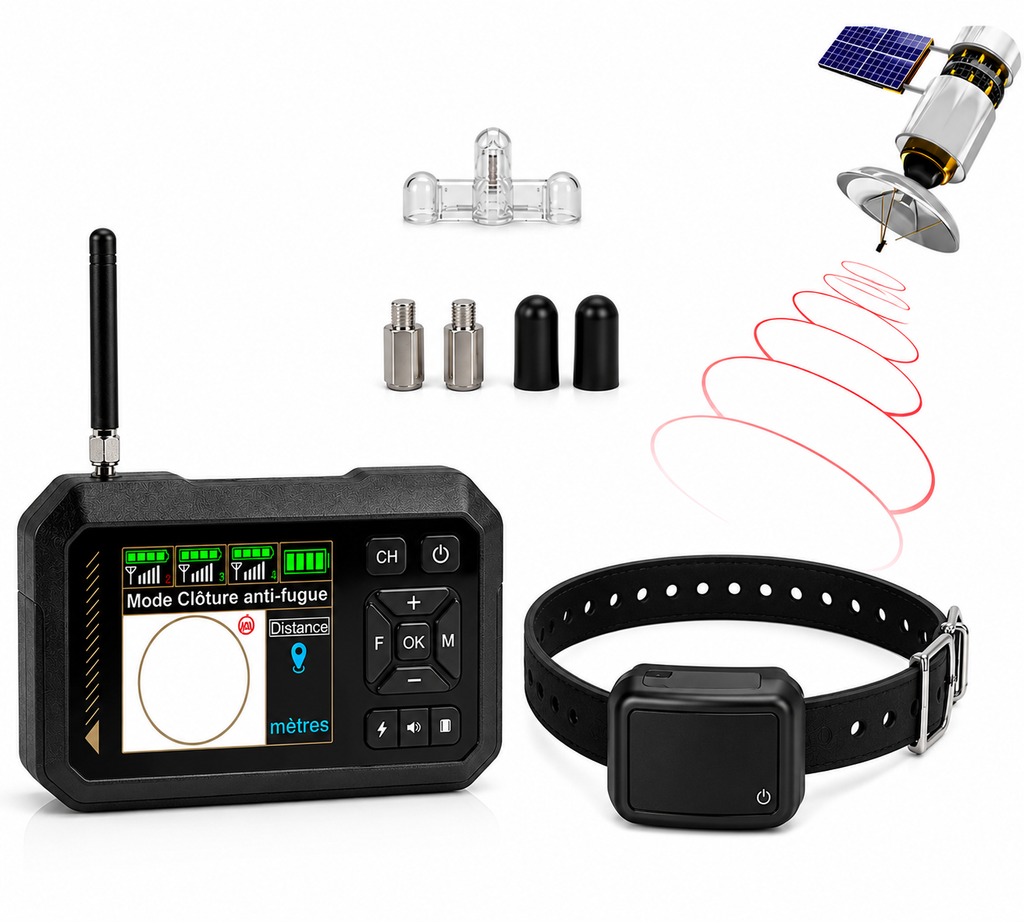 Collier GPS Clôture Virtuelle PawBliss™ – Liberté Sécurisée Sans Laisse | Chien & Chat