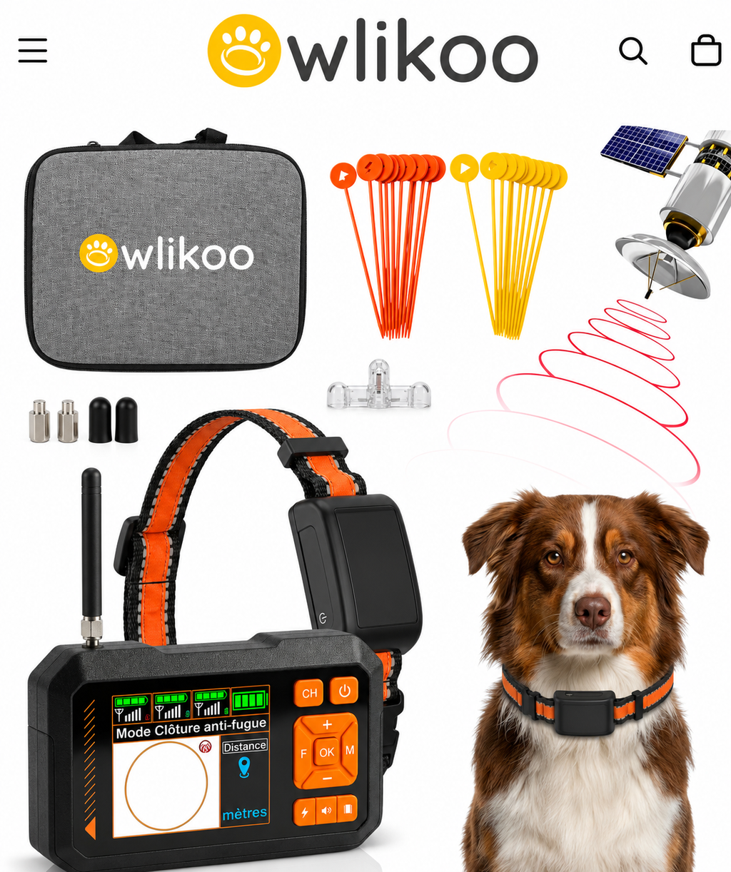 Collier GPS Clôture Virtuelle PawBliss™ – Liberté Sécurisée Sans Laisse | Chien & Chat