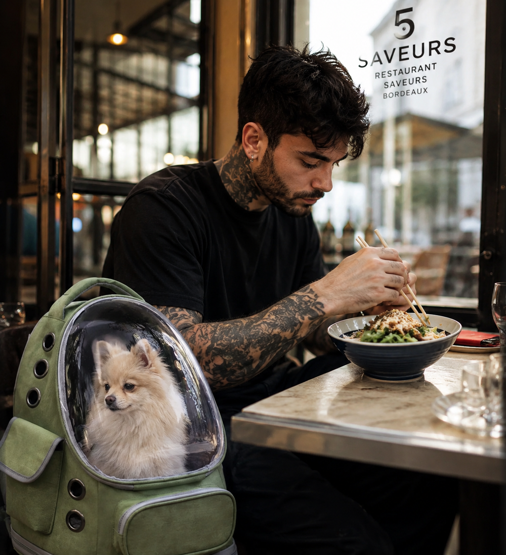 Sac à Dos de Transport PawBliss Bubble™ – Fenêtre Panoramique & Confort Luxe pour Chiens