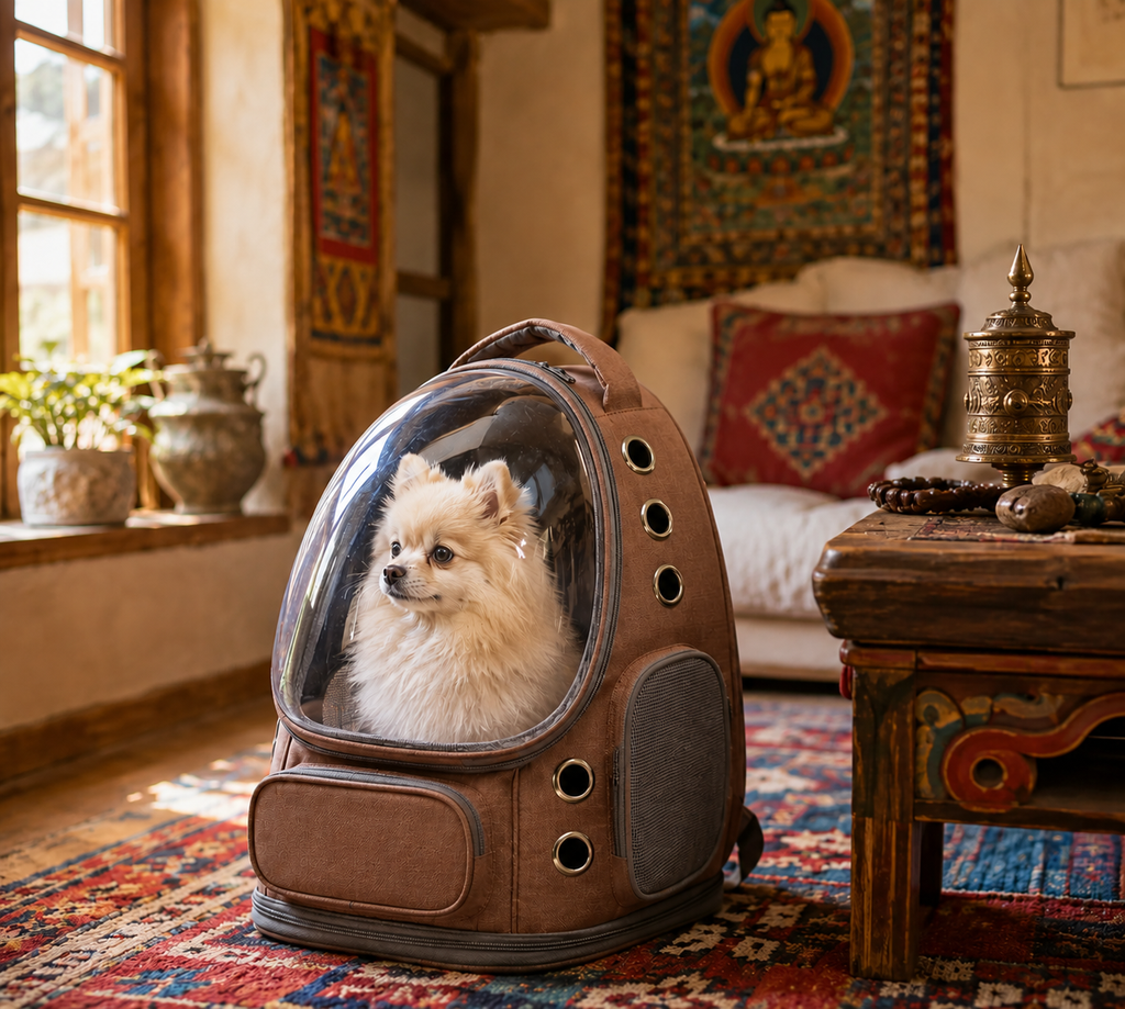 Sac à Dos de Transport PawBliss Bubble™ – Fenêtre Panoramique & Confort Luxe pour Chiens