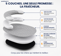 Lit orthopédique PawBliss en mousse à mémoire de forme avec gel rafraîchissant pour chien