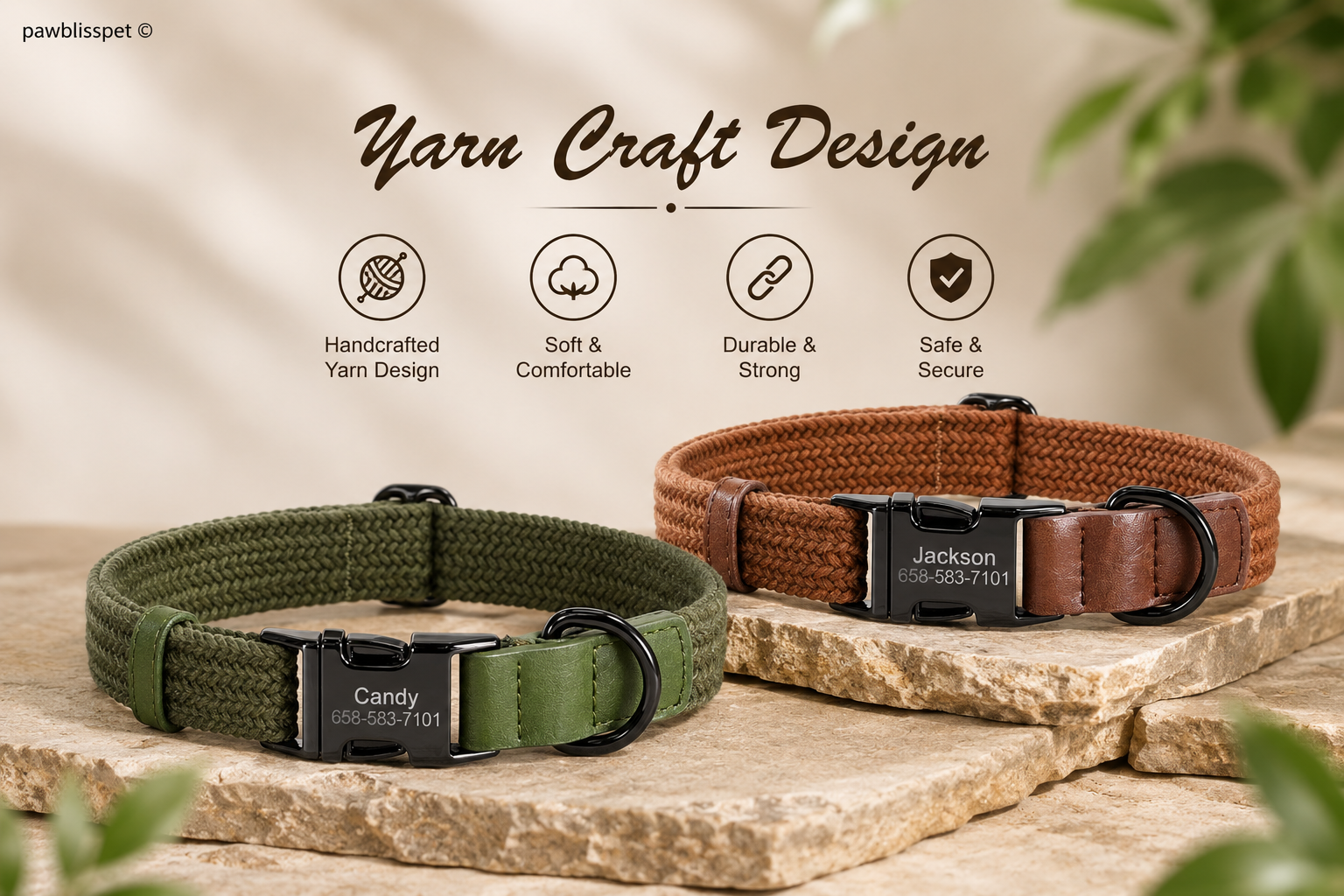 Collier tissé PawBliss coloris disponibles (vue 5)