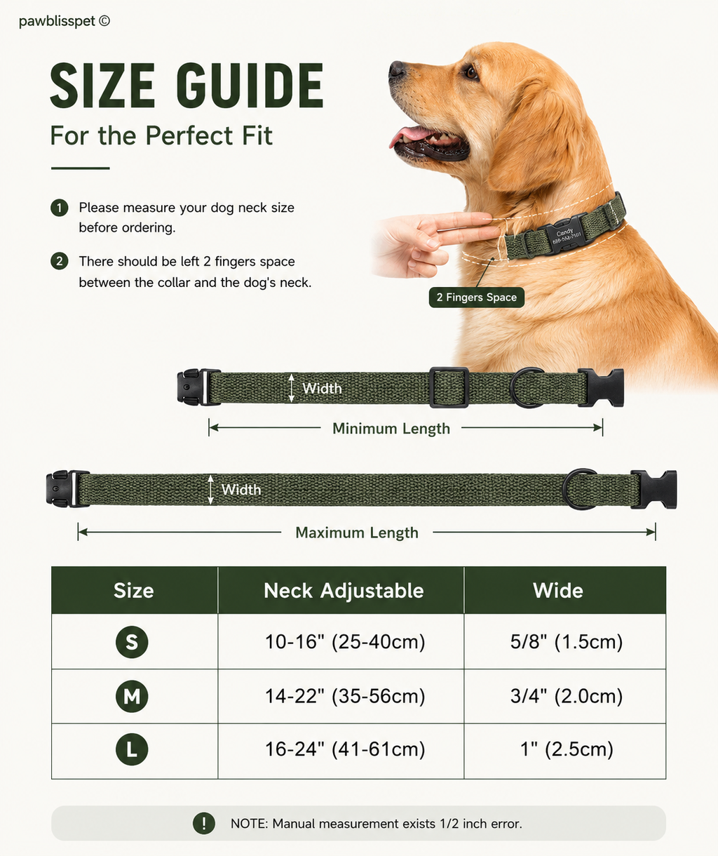 Collier tissé PawBliss porté par un chien (vue 7)