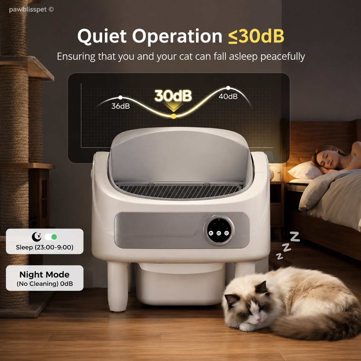Litière autonettoyante PawBliss application mobile (vue 5)