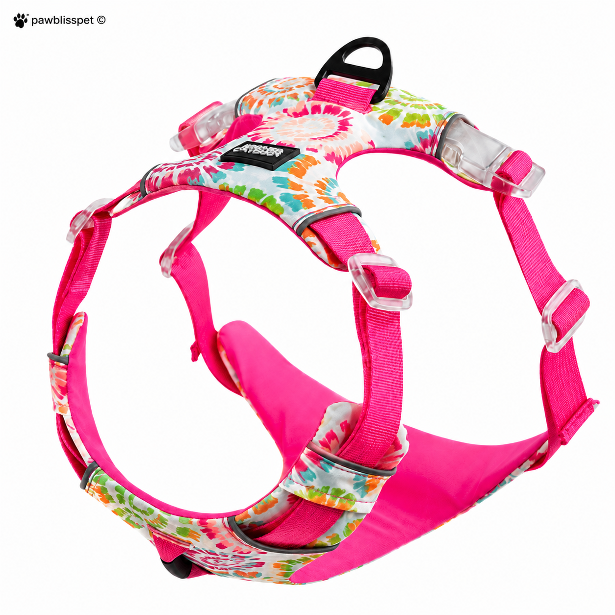 Harnais Anti-Traction PawBliss™ – Ajustable S/M/L/XL, Confort & Sécurité