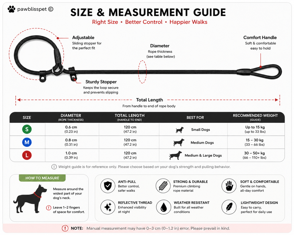 Laisse de Dressage PawBliss™ Pro – Contrôle Anti-Traction pour Chaque Promenade