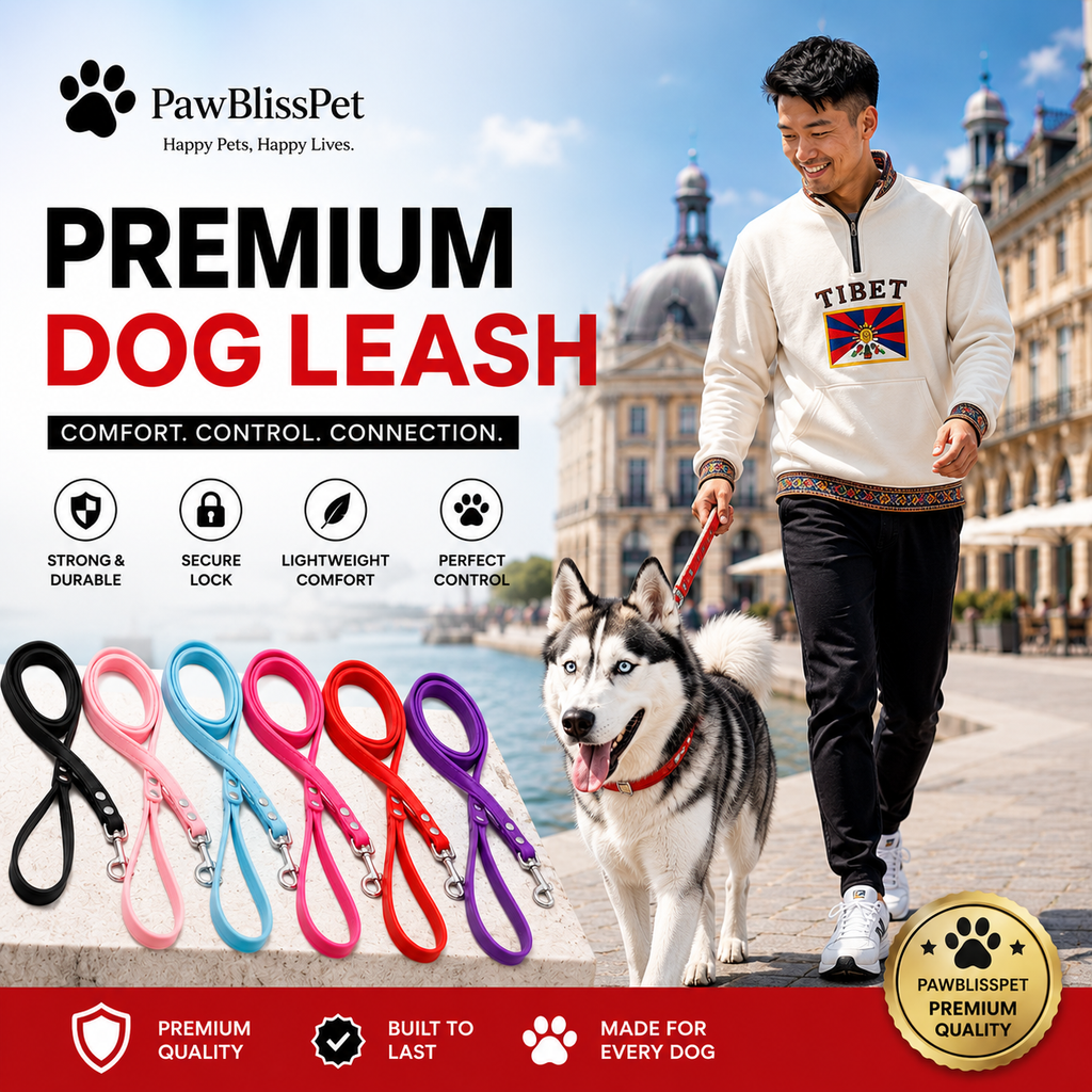 Laisse PawBliss® Pro – Confort, Contrôle & Sécurité | Chien Toutes Tailles