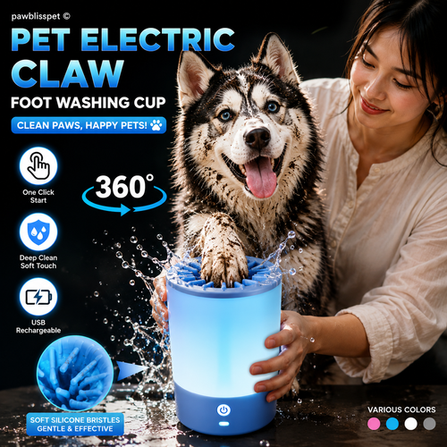 PawBliss Electric Paw Cleaner | 360° Auto-Rotation for Dogs
