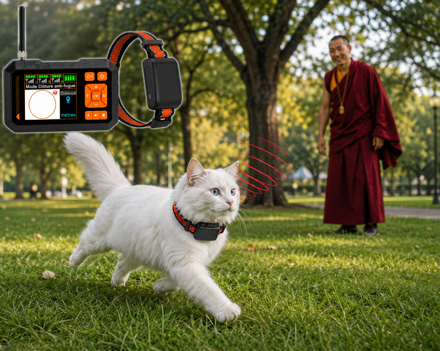 Collier GPS Clôture Virtuelle PawBliss™ – Liberté Sécurisée Sans Laisse | Chien & Chat