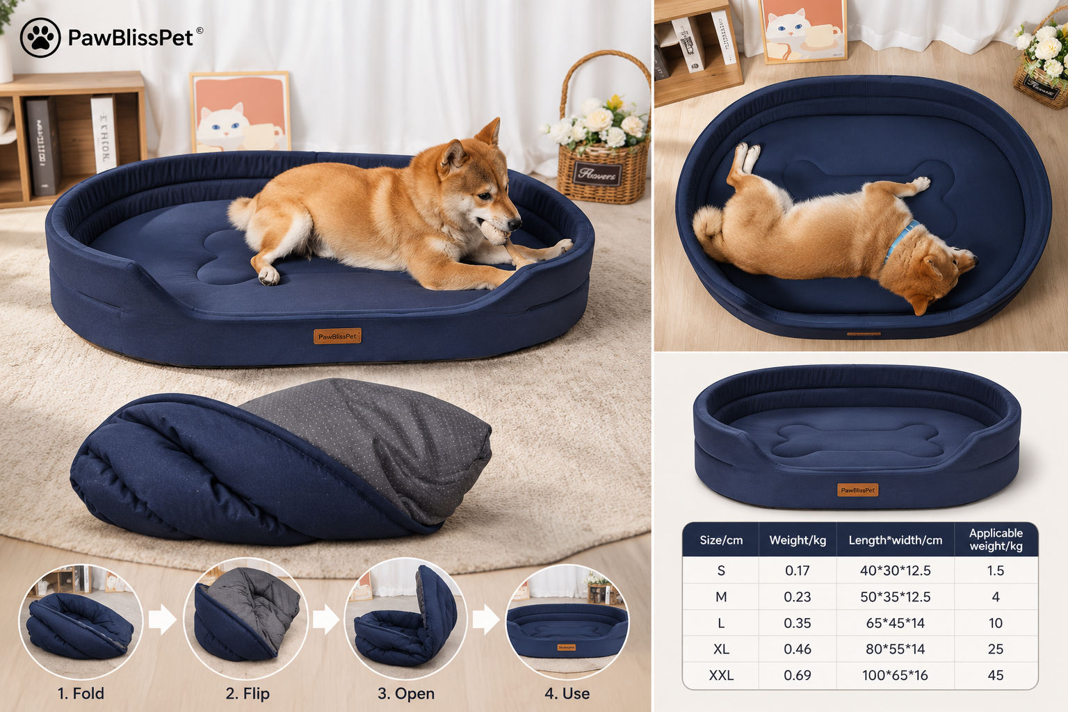 Panier orthopédique PawBliss soutien articulaire (vue 2)