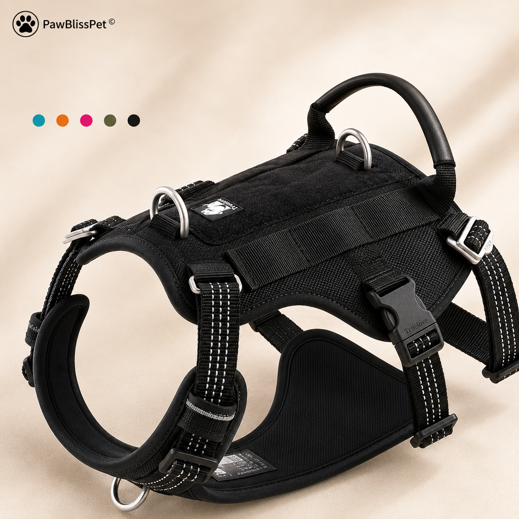 Harnais tactique PawBliss no-pull pour chien (vue 2)