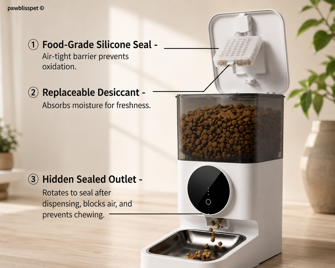 Distributeur automatique PawBliss pour animaux (vue 2)