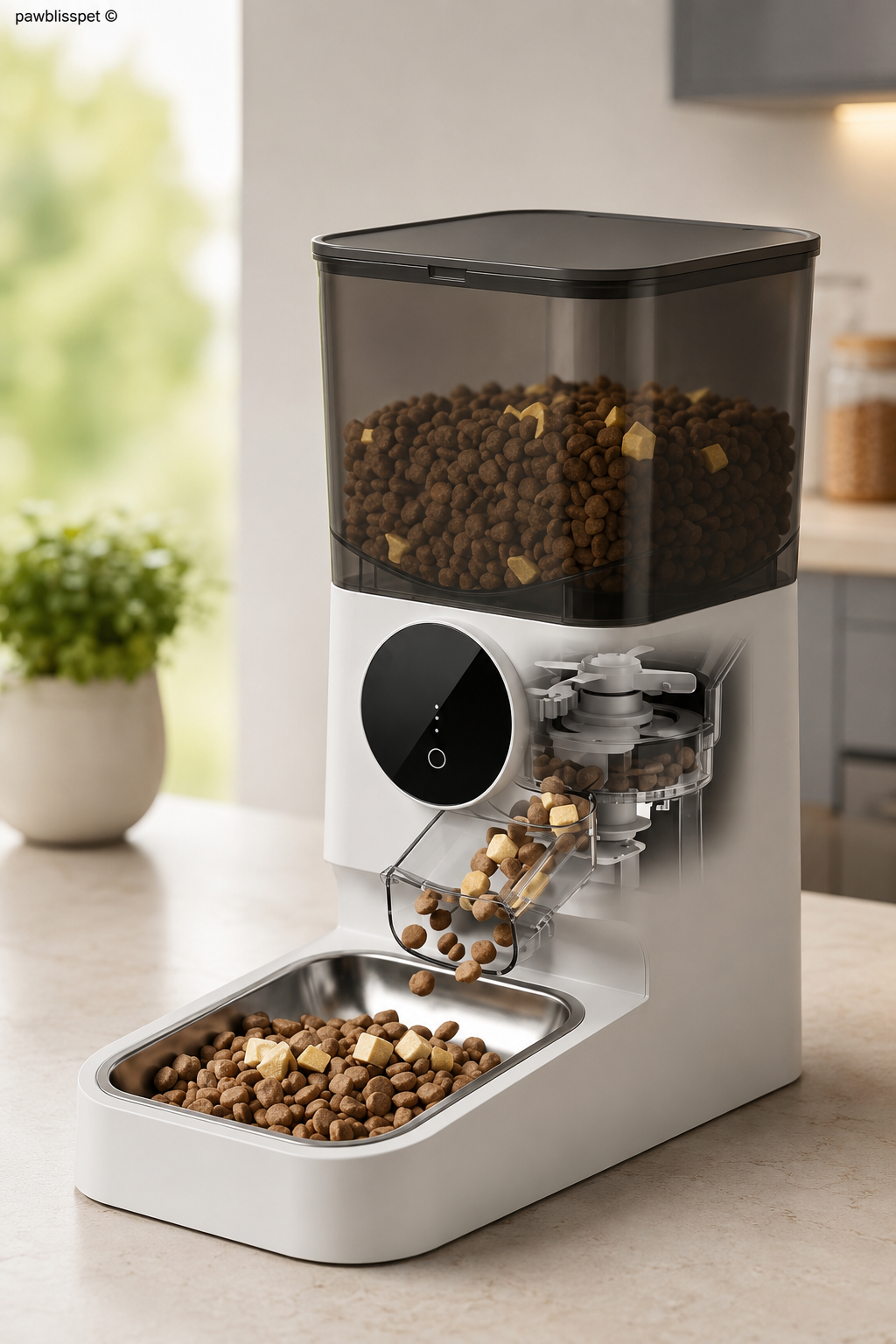 Distributeur automatique PawBliss utilisé pour un chat (vue 7)