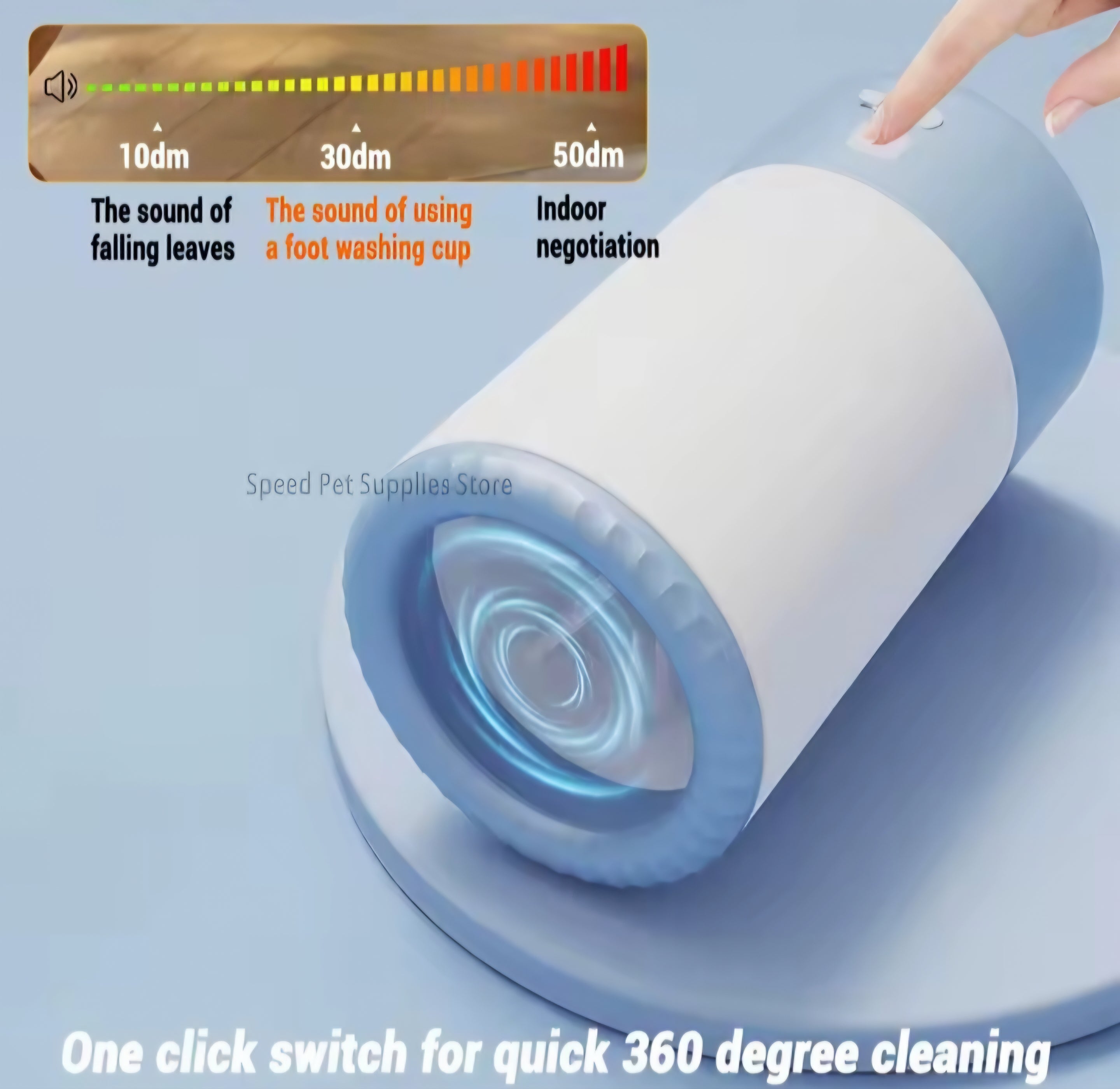 Portable Electric Dog Paw Cleaner – 360° Automatic Mud Remover Cup